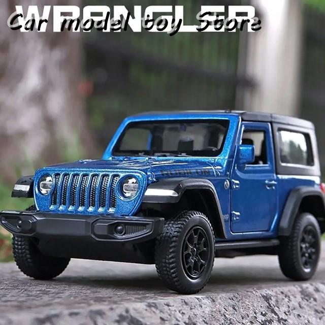 Jeep ラングラー　Rubicon ミニカー 青 並行輸入品】ジープ 1/36 ラングラー ルビコン オフロードカーRMZ CITY