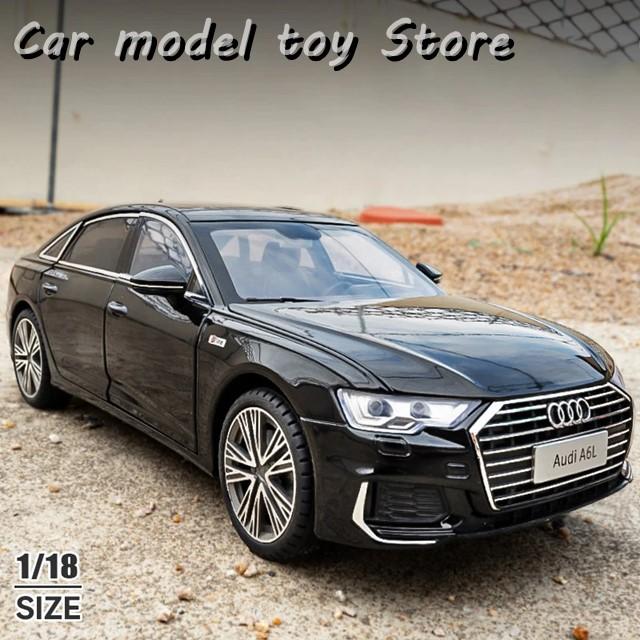 【並行輸入品】アウディ  1:18  A6 リムジン 合金カーモデル ダイキャスト玩具車 メタル鋳造 音光 プルバック式カー乗り物の画像