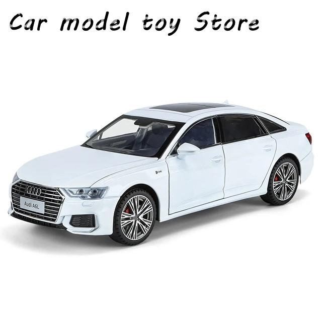 【並行輸入品】アウディ  1:18  A6 リムジン 合金カーモデル ダイキャスト玩具車 メタル鋳造 音光 プルバック式カー乗り物の画像