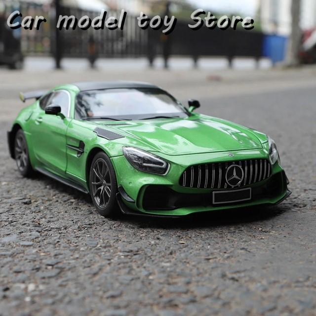 【並行輸入品】 1:18 BENZS GTR AMG グリーンデーモン 合金カーモデルカー ダイキャスト メタルキャスト カー車両_5