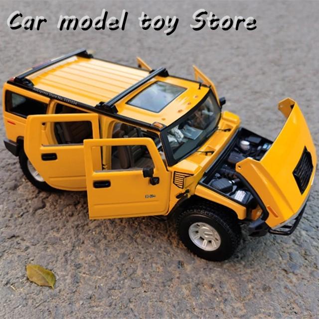 並行輸入品】ジープ 1:18 新型ハマーH2 H1 合金車モデル