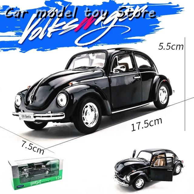 並行輸入品】VW 1:24 クラシックカー ビートル ブラックカー 合金カー