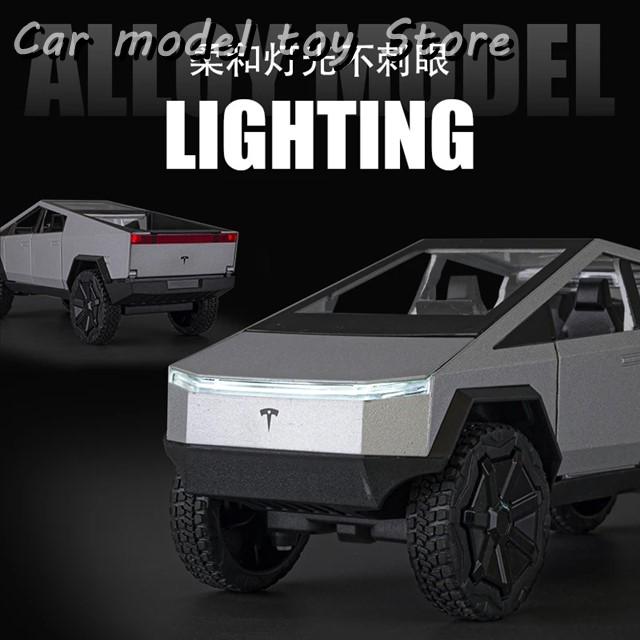 並行輸入品】テスラ 1:24 CYBERTRUCK PICKUP WITH バイク ALLOY CAR