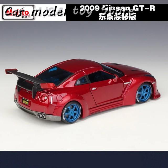 高品質】 マイスト 1:24 2009 日産 GTR 東京ドリフト 合金スポーツカー