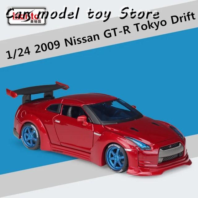 高品質】 マイスト 1:24 2009 日産 GTR 東京ドリフト 合金スポーツカー