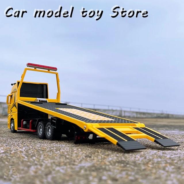 1/24 合金デッキフラットベッドトレーラーモデル ダイキャスト 1/24 合金デッキフラットベッドトレーラーモデル ダイキャスト