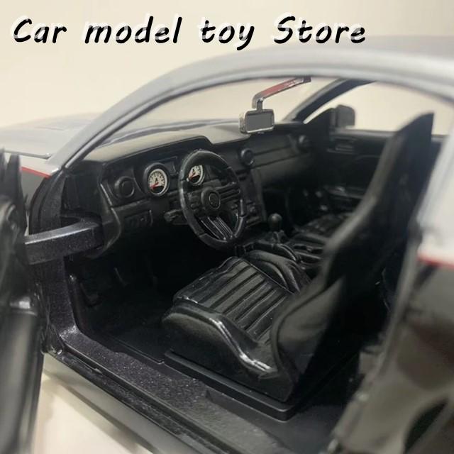 【並行輸入品】 1:24 マスタング シェルビー GT500 合金スポーツカーモデル ダイキャスト金属玩具 レーシングカー車両モデル シミュレーショントイの画像