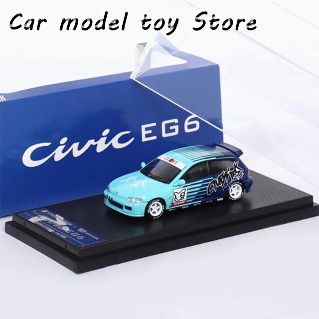 【並行輸入品】ホンダ  ダイキャスト 1:64 スケール  シビック EG6 5世代 シミュレーション合金車モデル 装飾の画像