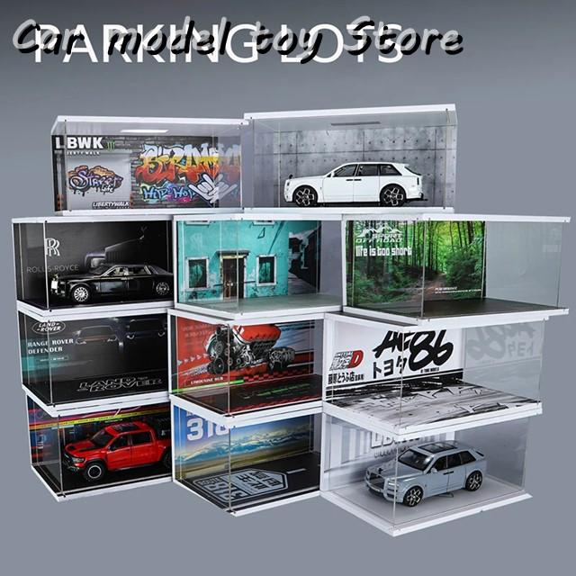 ジオラマ 1:32 AE86 ガレージ ダイキャストモデルカー用 ジオラマ 1:32 AE86 ガレージ ダイキャストモデルカー用