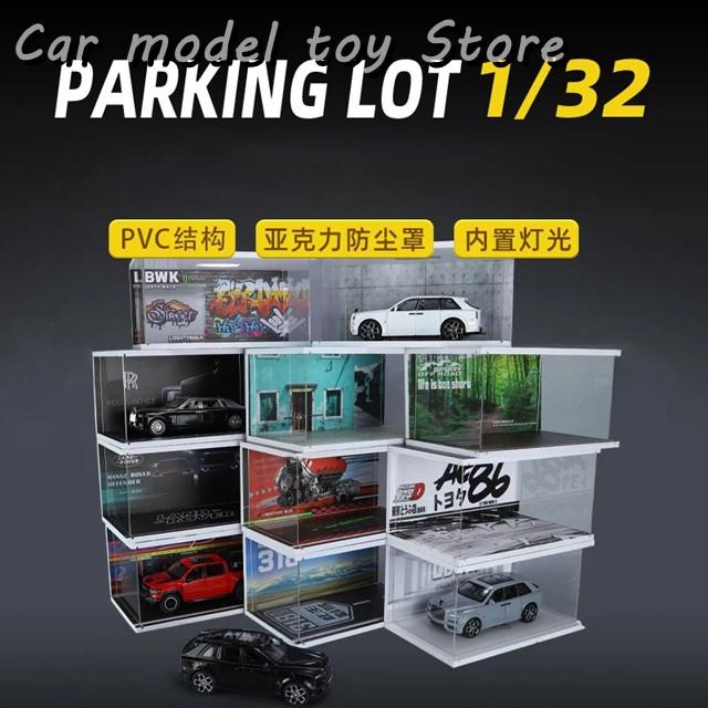 ジオラマ 1:32 AE86 ガレージ ダイキャストモデルカー用 ジオラマ 1:32 AE86 ガレージ ダイキャストモデルカー用