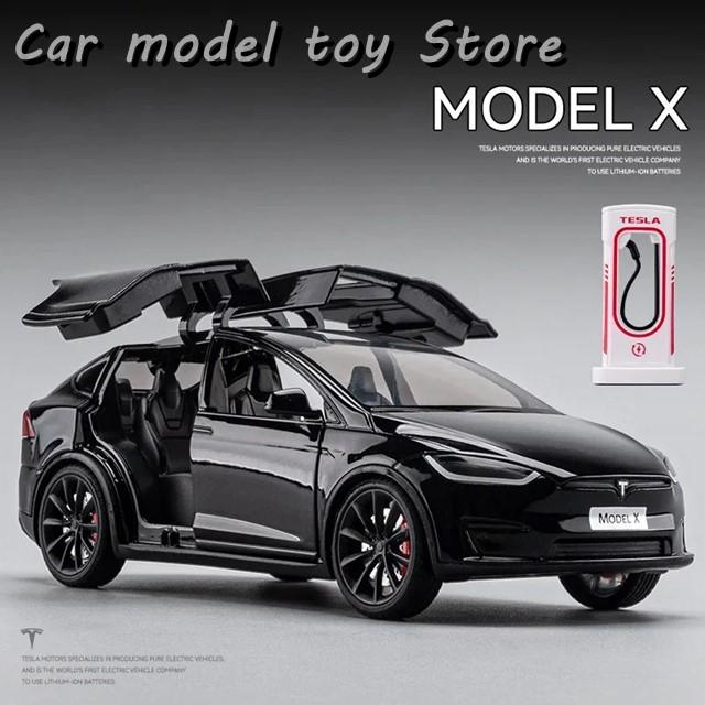 並行輸入品】テスラ 1:24モデルXモデル3合金ダイキャスト車モデル音光