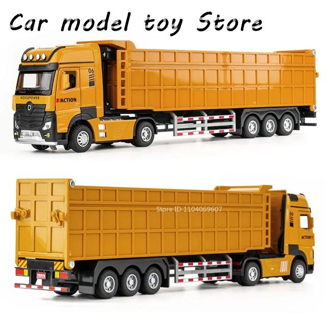 並行輸入品】 1:50スケールトレーラーダンプトラックモデル合金ダイ