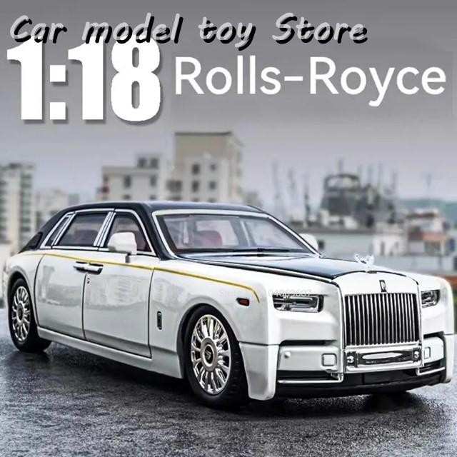 ロールスロイスファントム　ダイキャストカー 1:18 1:18ロールスロイスファントムカーモデル合金ダイキャスト衝撃