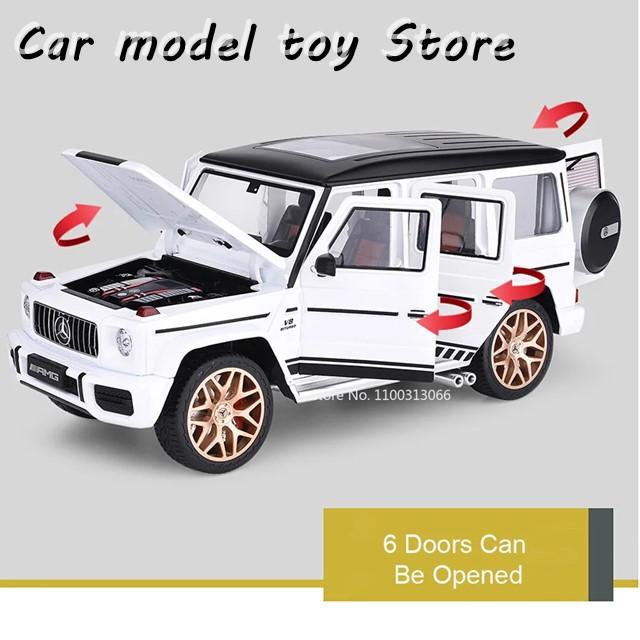【並行輸入品】 1:18G63夜版モデル車金属ダイカスト6つドアライト健全SUVフルオフロード車開けたの画像
