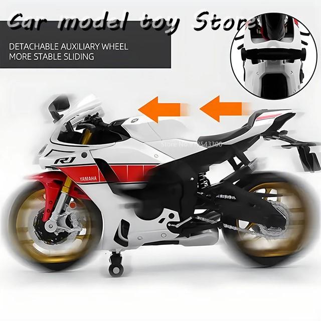 並行輸入品】ヤマハ 1/12スケールYZF-R1Mバイクモデル合金ダイキャスト