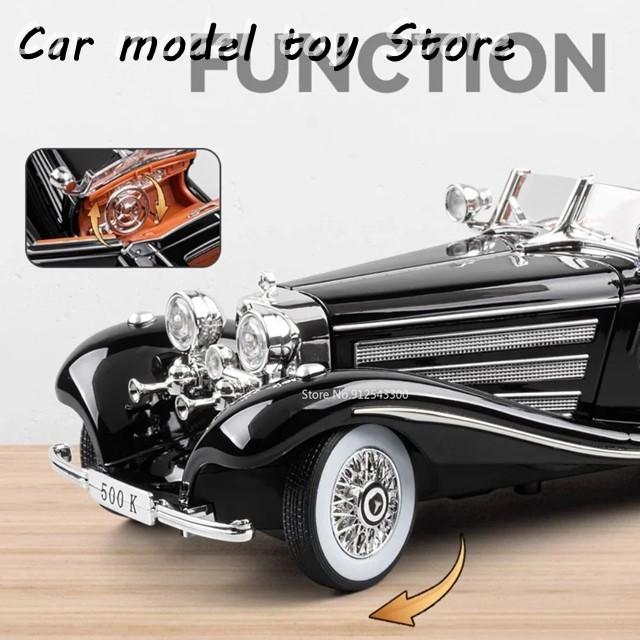 並行輸入品】 1:24スケール500Kクラシックカーモデル金属ダイキャスト