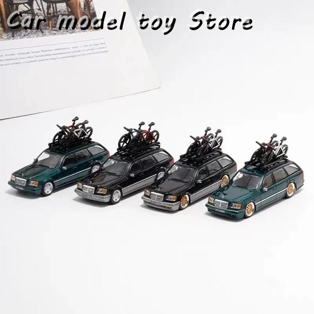 並行輸入品】ベンツ ダイキャスト 1/64 サイズ S124 モデルカー 自転車