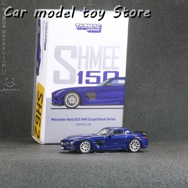 【並行輸入品】ベンツ  ターマックワークス 1/64 ダイキャストモデルカー ・ SLS AMG クーペ ブラック SHMEE 合金カーモデルの画像