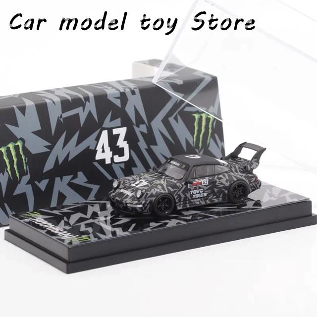 【並行輸入品】ポルシェ  炎1:64ダイキャストモデルカーRWB 964 993合金カーモデルコレクションの画像