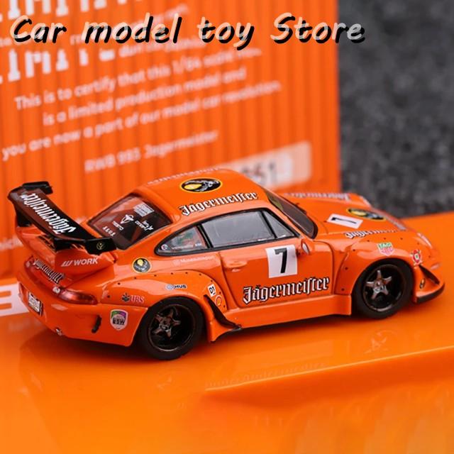 【並行輸入品】ポルシェ  ダイキャスト1/64スケール RWB 993  合金カーモデル コレクションの画像