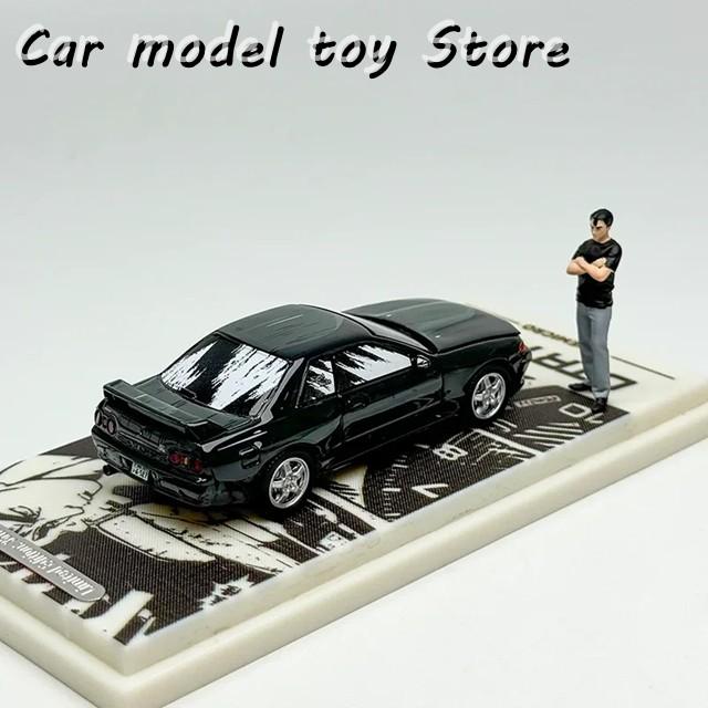 【並行輸入品】日産  ダイキャストモデルカー TM 1:64  GTR R32 CAR MODEL INITIAL D NAKAZATO TAKAの画像