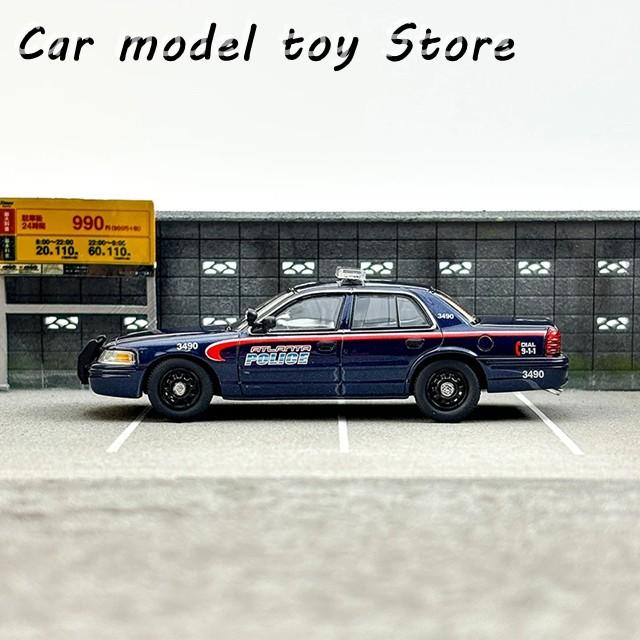 【並行輸入品】フォード  ダイキャスト 1/64 サイズ  CV アトランタ ポリスカー プラモデル 合金製  CV ポリスカー 限定車 プラモデの画像