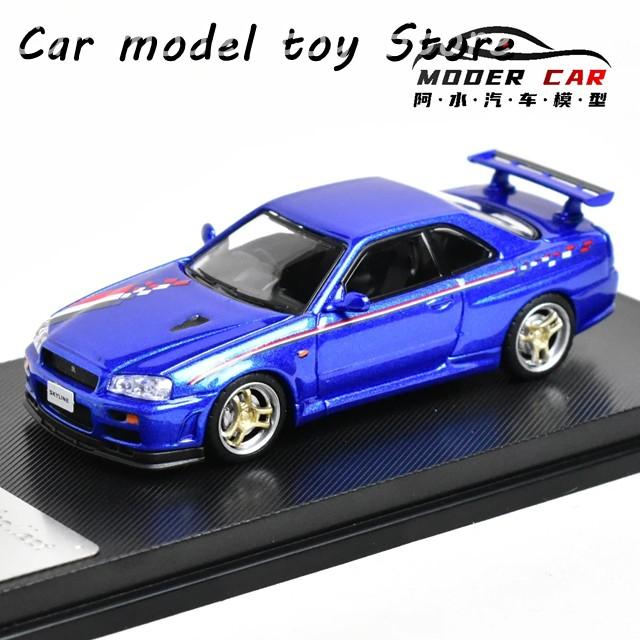 並行輸入品】 MC 1:64 SKYLINE R34 V-SPEC ダイキャストモデルカー
