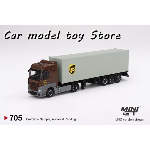 並行輸入品】 MINIGT 1:64 705 AC30 トレーラー UPSコンテナトラック