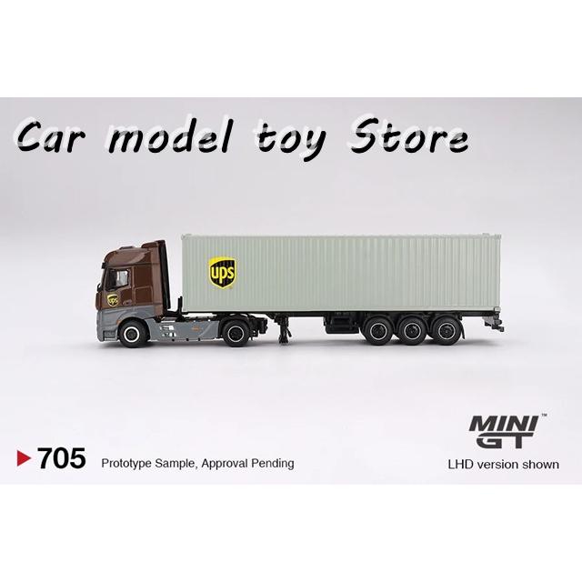 並行輸入品】 MINIGT 1:64 705 AC30 トレーラー UPSコンテナトラック
