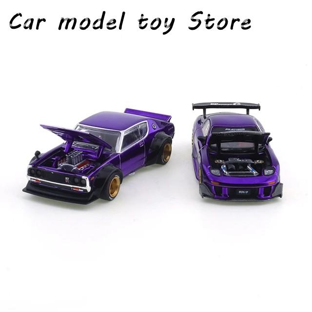 【並行輸入品】マツダ  XCARTOYS ポップレース 1/64 スカイライン GT-R V8 ドリフト ケンマー  RX7 RE雨宮ワイドボディの画像