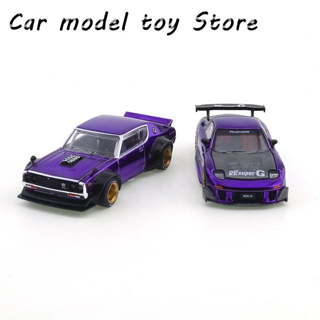 【並行輸入品】マツダ  XCARTOYS ポップレース 1/64 スカイライン GT-R V8 ドリフト ケンマー  RX7 RE雨宮ワイドボディの画像