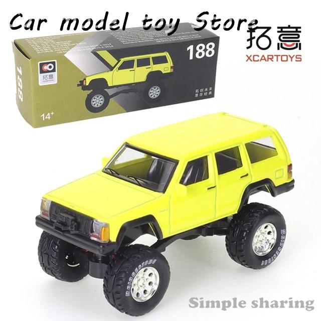 並行輸入品】ジープ XCARTOYS 1/64 チェロキー SUV 青 : Car model toy
