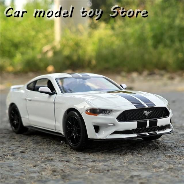 【並行輸入品】 1:24 マスタングGT 2018合金スポーツカーレーシングカー車シミュレーショントイオーナメントの画像