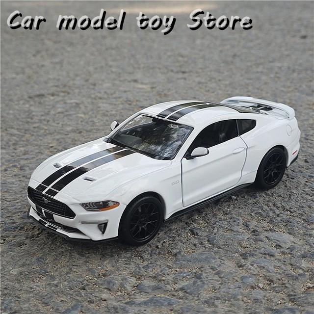 【並行輸入品】 1:24 マスタングGT 2018合金スポーツカーレーシングカー車シミュレーショントイオーナメントの画像