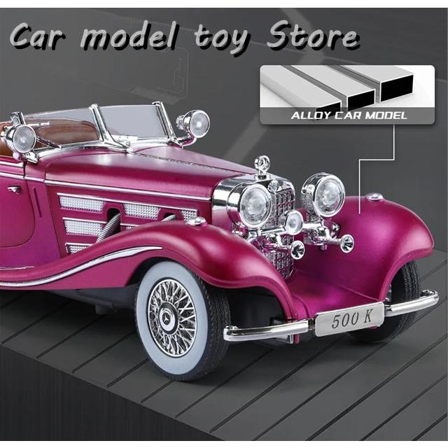 並行輸入品】ベンツ 1:24 500K 合金製カー 製製 クラシックカー