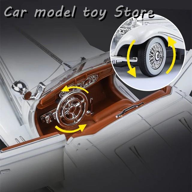 並行輸入品】ベンツ 1:24 500K 合金製カー 製製 クラシックカー