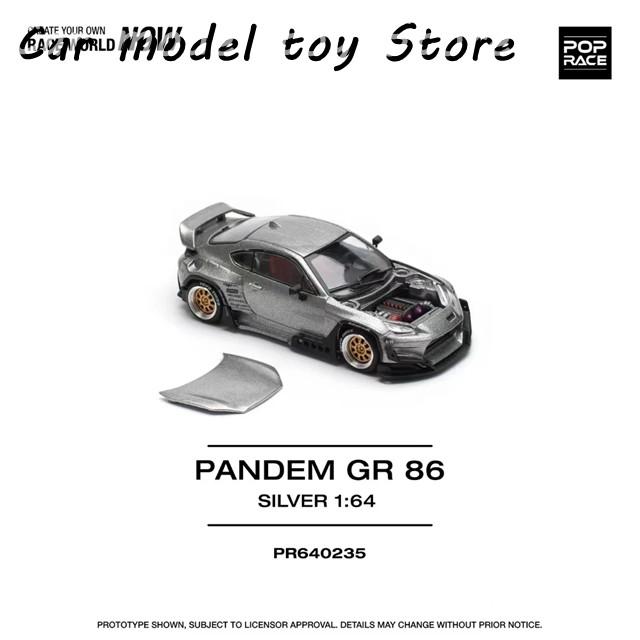 並行輸入品】 ポップレース 1:64 PANDEM GR86 ZN8 シルバー オープン