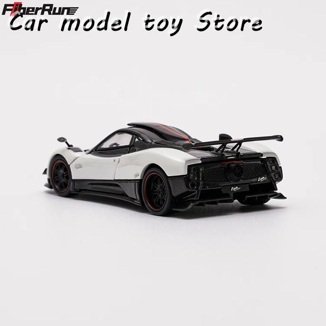 【並行輸入品】 FIBERRUN 1:64 ZONDA CINQUE 開いたボンネット オールカーボン ダイキャスト製ジオラマモデルコレクションの画像