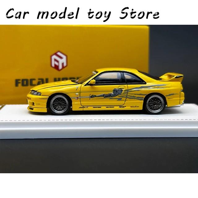 【並行輸入品】 FH 1:64 SKYLINE GTR R33 BCNR33 R32 S TUNE CARBON BLACK ダイキャスト ジオラマ カー モデル コレクション FOCAL HORIZONの画像