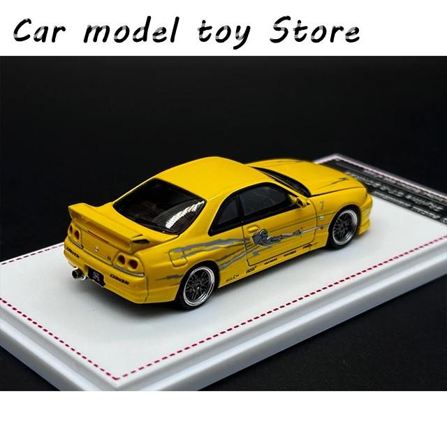 【並行輸入品】 FH 1:64 SKYLINE GTR R33 BCNR33 R32 S TUNE CARBON BLACK ダイキャスト ジオラマ カー モデル コレクション FOCAL HORIZONの画像