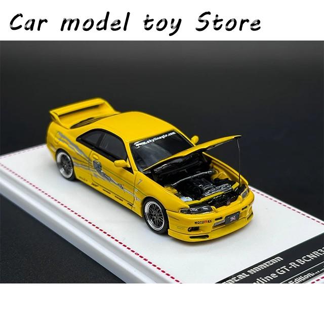 【並行輸入品】 FH 1:64 SKYLINE GTR R33 BCNR33 R32 S TUNE CARBON BLACK ダイキャスト ジオラマ カー モデル コレクション FOCAL HORIZONの画像