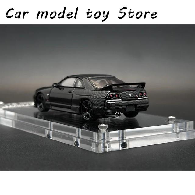【並行輸入品】 FH 1:64 スカイライン GTR R33 BCNR33 カーボンブラック モデルコレクションカー フォーカルホライゾンの画像