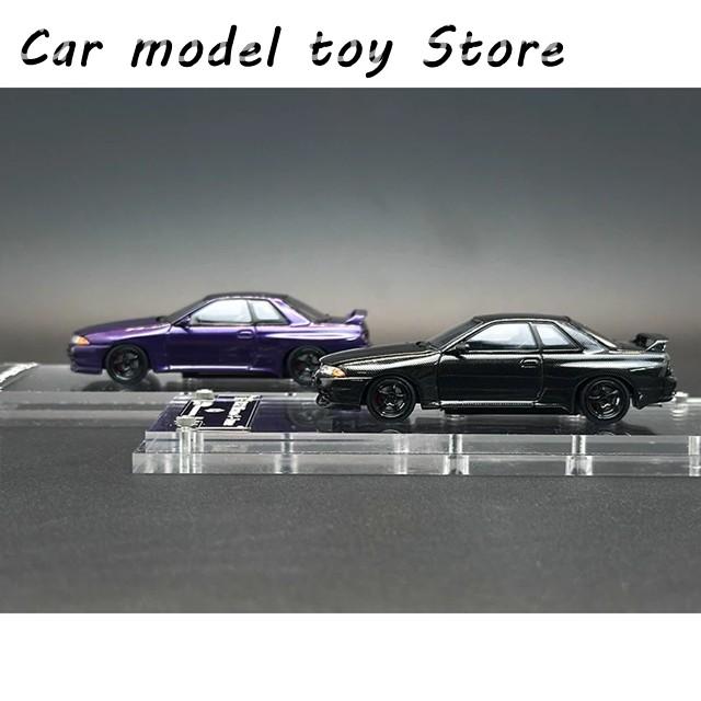 【並行輸入品】 FH 1:64 SKYLINE GTR R32 S TUNE CARBON BLACK PURPLE ジオラマ カーモデル コレクション FOCAL HORIZONの画像