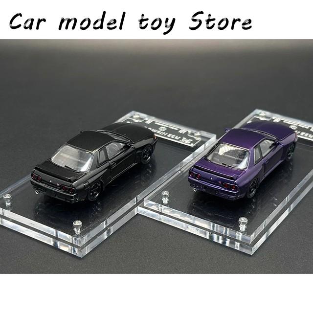【並行輸入品】 FH 1:64 SKYLINE GTR R32 S TUNE CARBON BLACK PURPLE ジオラマ カーモデル コレクション FOCAL HORIZONの画像