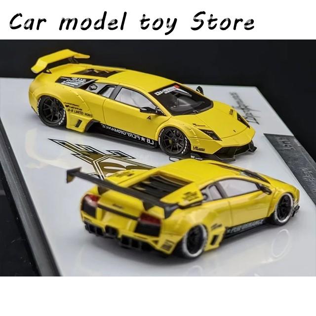 並行輸入品】 404エラー 1:64 LBWK MURCIELAGO YELLOW DUAL CAR SET