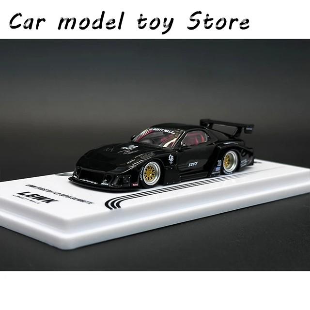 【並行輸入品】 INNO 1:64 LBWK RX7 FD3S スーパーシルエット ブラックゼロ モデルコレクションの画像