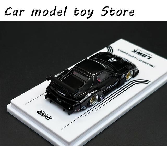 【並行輸入品】 INNO 1:64 LBWK RX7 FD3S スーパーシルエット ブラックゼロ モデルコレクションの画像