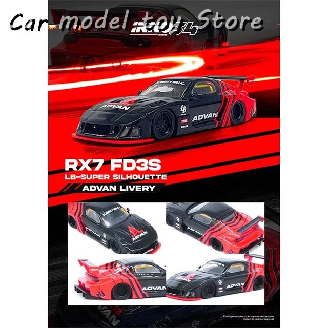 【並行輸入品】 INNO 1:64 LBWK RX7 FD3S LB スーパーシルエット アドバン カラーリング ジオラマ カーモデル コレクションの画像