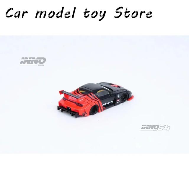 【並行輸入品】 INNO 1:64 LBWK RX7 FD3S LB スーパーシルエット アドバン カラーリング ジオラマ カーモデル コレクションの画像