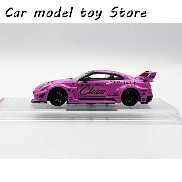 【並行輸入品】 CM 1:64 LBWK GTR R35 GT35 RR スーパーシルエットクラス ピンク交換用ホイール付き ダイキャスト製カーモデルの画像
